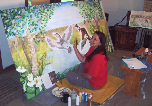 Laurie painting