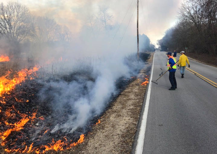 road side burn