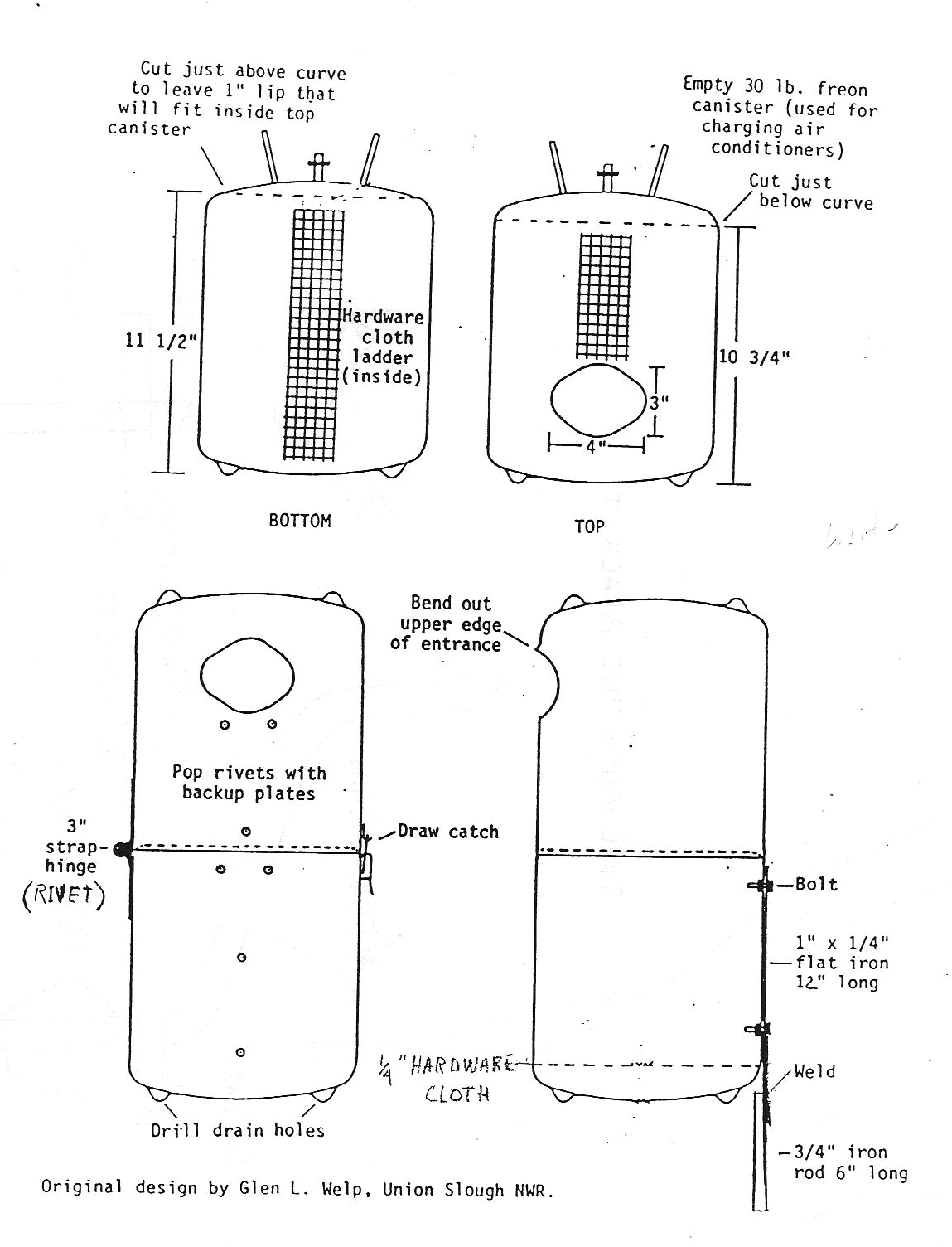 Wood Duck House Plans